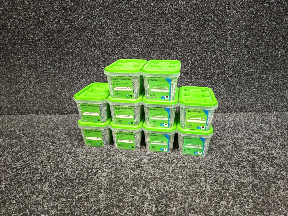 1576049-1 3200 pcs Drywall screws 5.2x38 & 3.5x50mm, Essve