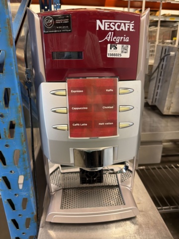 1566025-2 Kaffemaskin med bänk – Nescafé Alegria A630
