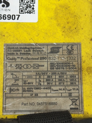 1566907-3 Welding – ESAB Caddy Professional 250