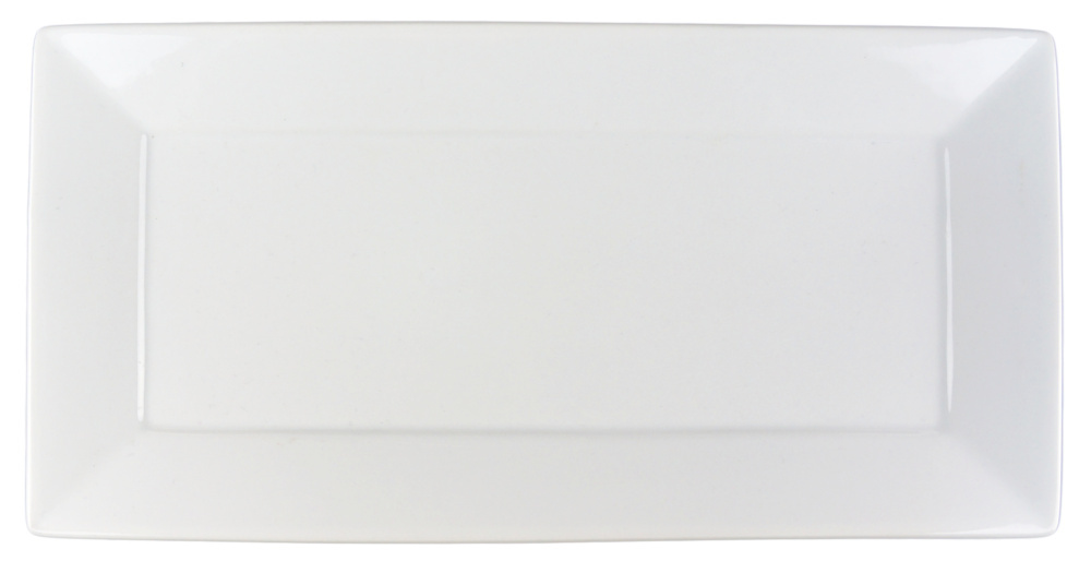 1578352-1 Rectangular plate large, 18 pcs - size 40.5 x 20 x 3 cm, white