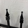 1578371-4 Double gate 400 cm with motor control and posts – Vaxholm, wrought iron gate for driveway