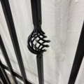 1578371-5 Double gate 400 cm with motor control and posts – Vaxholm, wrought iron gate for driveway