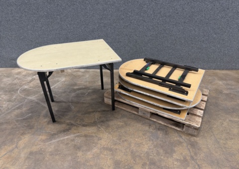 5 pcs Quarter circle tables Nordien System - foldable