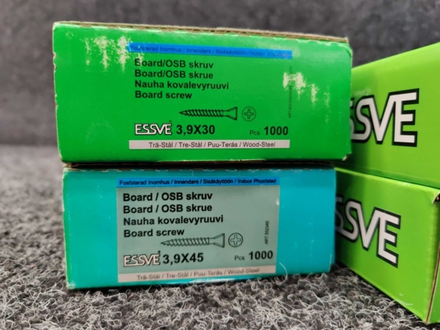 1578358-2 4000 st Bandad Board-/OSBskruv 3.9x30 & 3.9x45mm, Essve