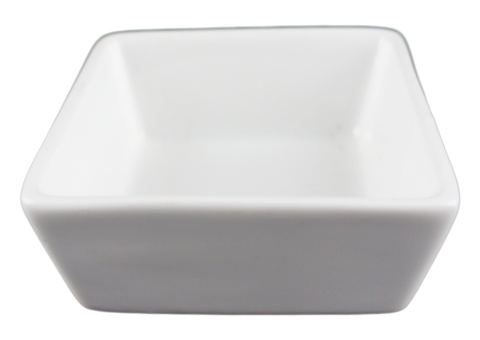 Mini dipping bowl square, 72 pcs - size 9 x 9 x 4 cm, cream white