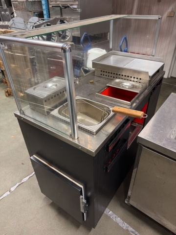1566032-1 Gas grill cart - frying table, deep fryer