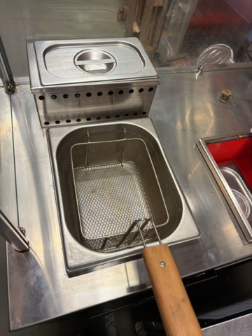 1566032-7 Gas grill cart - frying table, deep fryer