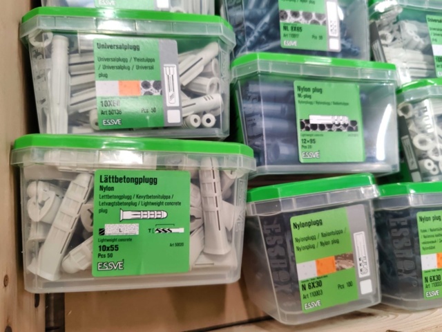 1578364-5 Sortiment med Plugg, Plast-/Täcklock m.m, Essve