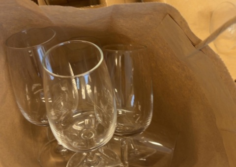 Collection of various drinking glasses