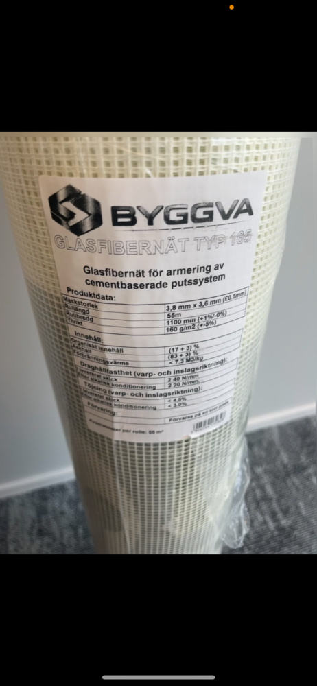 1578409-2 Lot of fiberglass mesh on a roll of 6 pieces