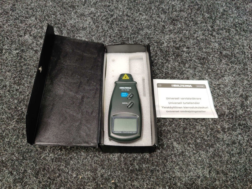 1578399-1 Digital Tachometer Biltema 15-282