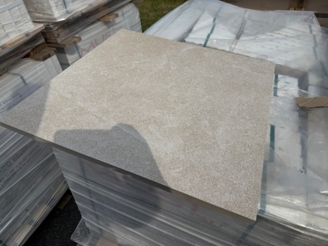 1578535-3 Uteklinker beige, granitkeramik, sandfärgad, 60x60 cm, 200kvm