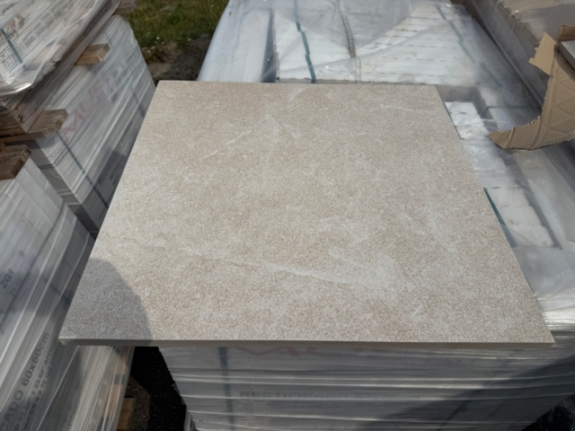 1578535-4 Uteklinker beige, granitkeramik, sandfärgad, 60x60 cm, 200kvm