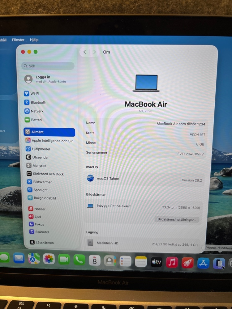 1529488-2 Laptop med tillbehör - Apple MacBook Air M1 -2020