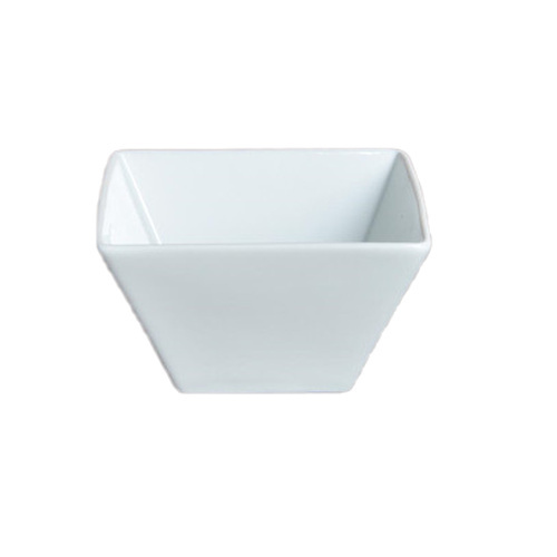 1578605-1 Mindre kvadratisk skål, 36 st - stl 12 x 12 x 7 cm, vit