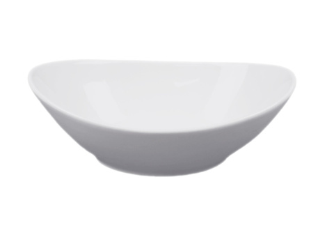 Oval bowl, 21 pcs - size 10.5 x 6 x 4 cm, cream white