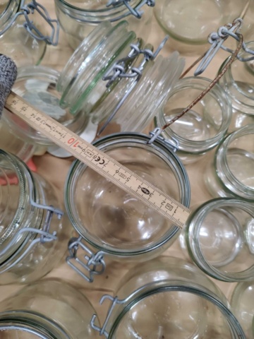 1578316-4 Sortiment med glas & glasburkar