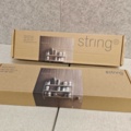 1564838-1 Vägghyllor 2 st - String Pocket Oak/White (Nya i förpackning)