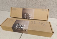 1564839 Vägghyllor 2 st - String Pocket Oak/White (Nya i förpackning)