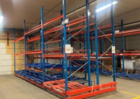 Pallet racking with extendable sections - EAB Alfa 12T