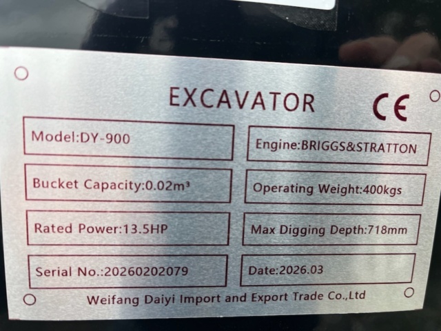 1578717-18 Nordic DY900 grävaggregat med Briggs Stratton motor