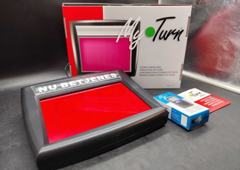 Queue number display with remote control - My Turn, two-digit