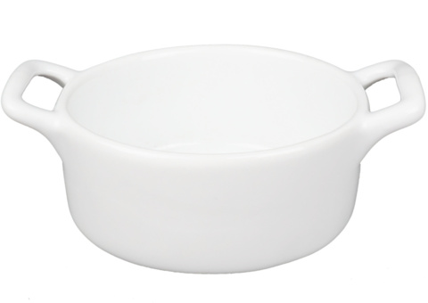 Mini bowl casserole, 96 pcs - size 10.5 x 7 x 3.5 cm, white