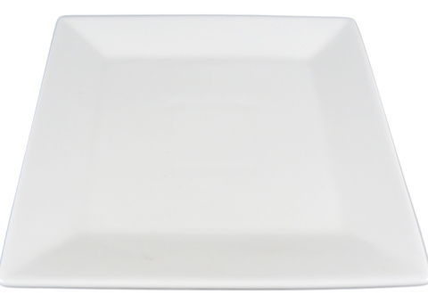 Square plate, 24 pcs - size 19.5 x 19.5 x 1.5 cm, white