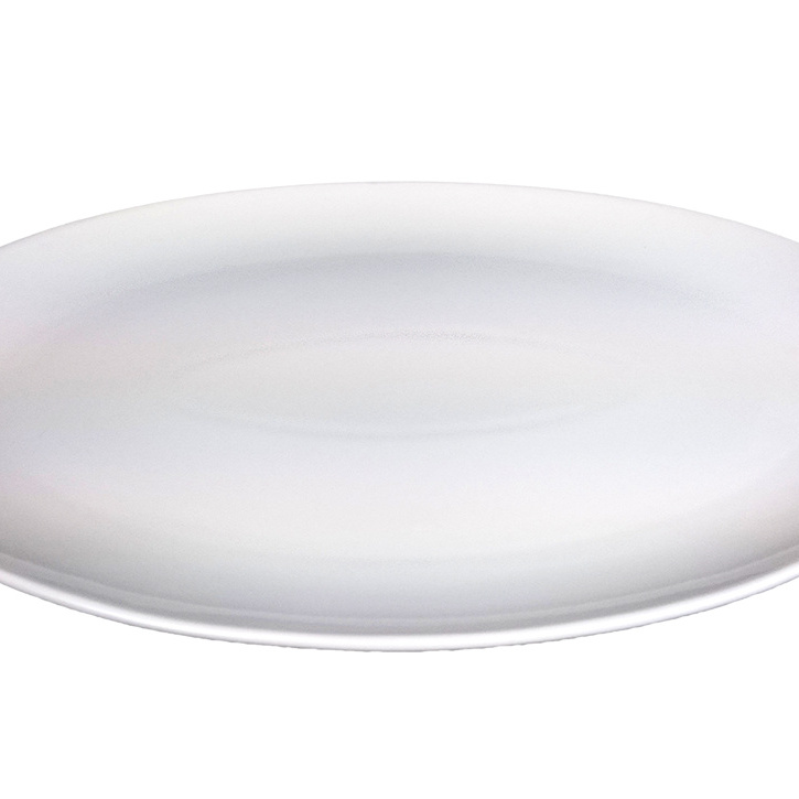 1578756-1 Stort fat ovalt, 12 st - stl 40,5 x 28,5 x 2,5 cm, vit