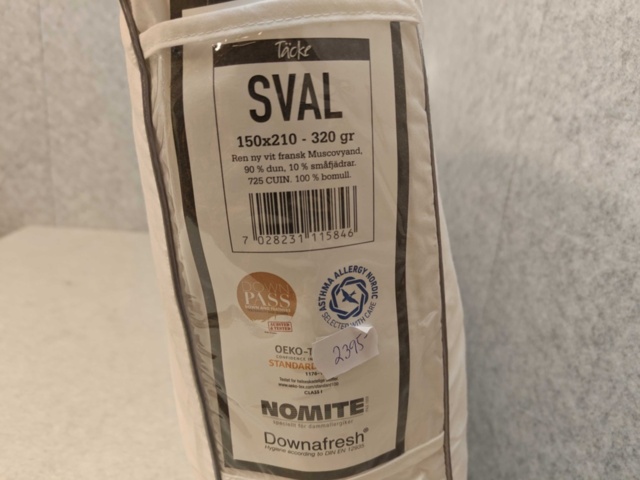 1564854-4 Duntäcken 2 st - Norsk Dun Sval