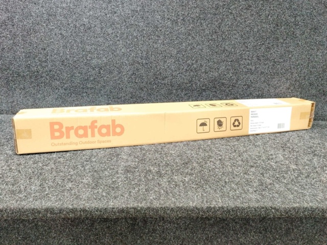1578619-5 Parasoll Brafab Reggio Grå 3 m