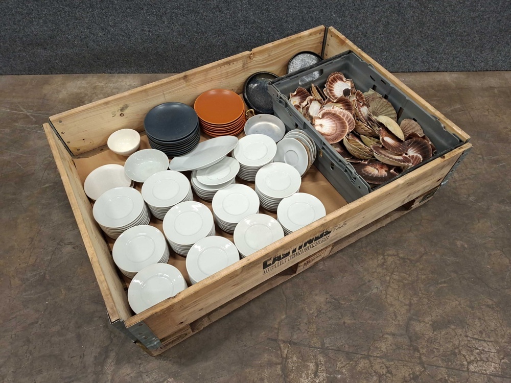 1578784-2 Assortment of plates and seashells