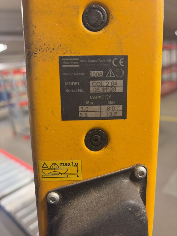 1573648-2 Balansblock med räls - Atlas Copco COL 2 04