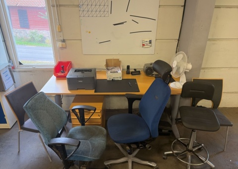 Desk and office supplies