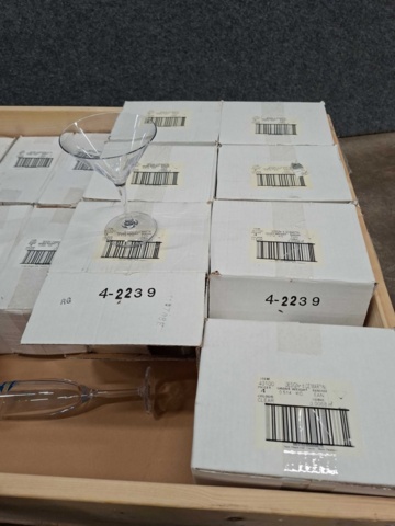 1578902-5 Sortiment med martini- och champangeglas i plast