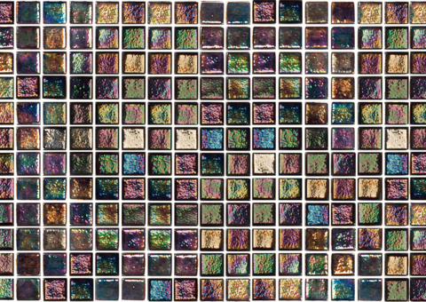 Svart lyxig mosaik. Arkstorlek: 49x31 cm