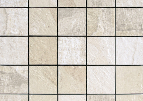 Rustik mosaik med dekorativa färgskiftningar. Arkstorlek: 30x30