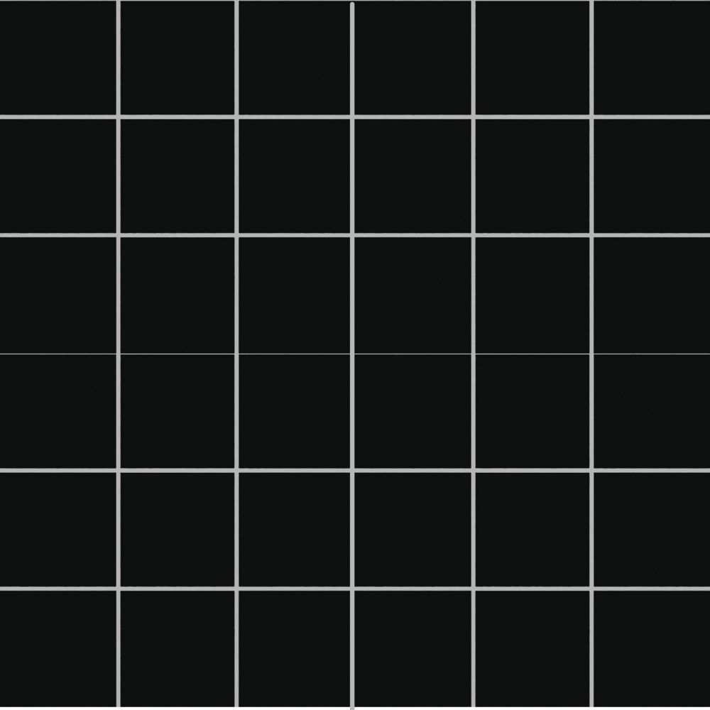 1563372-2 Svart mosaik med blank yta. Arkstorlek: 29,8x29,8 cm