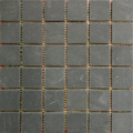 1563381-1 Äkta natursten – svart skiffermosaik. Arkstorlek: 30x30 cm