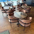 1536027-1 Restaurant furniture with 3 round tables and 12 chairs