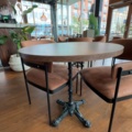 1536027-5 Restaurant furniture with 3 round tables and 12 chairs