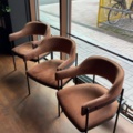 1536027-6 Restaurant furniture with 3 round tables and 12 chairs