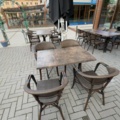 1536029-6 Lot of outdoor furniture - 20 tables and 56 chairs
