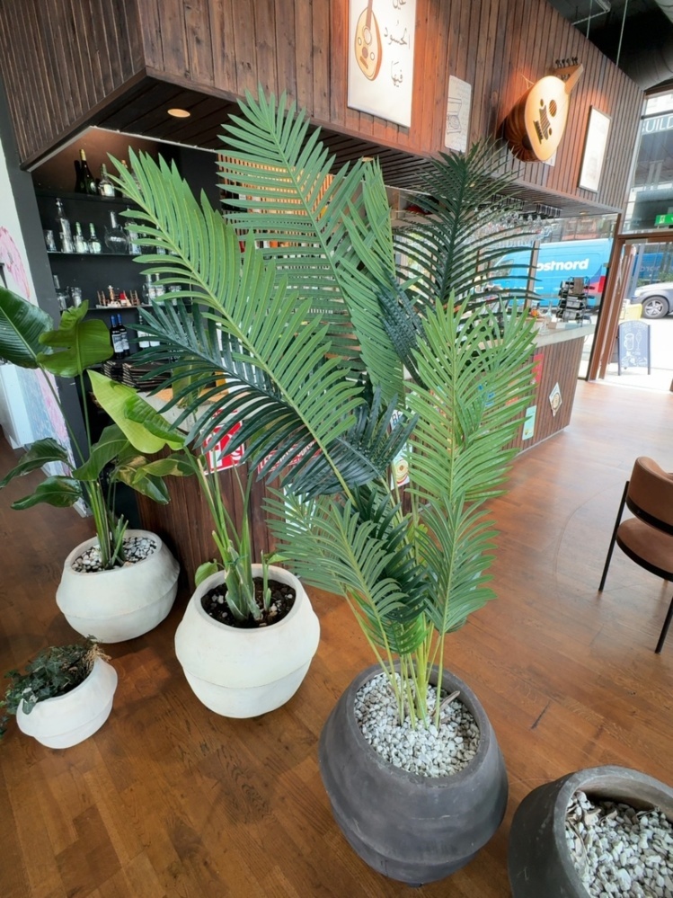 1536036-2 Artificial plants with pots 5 pcs