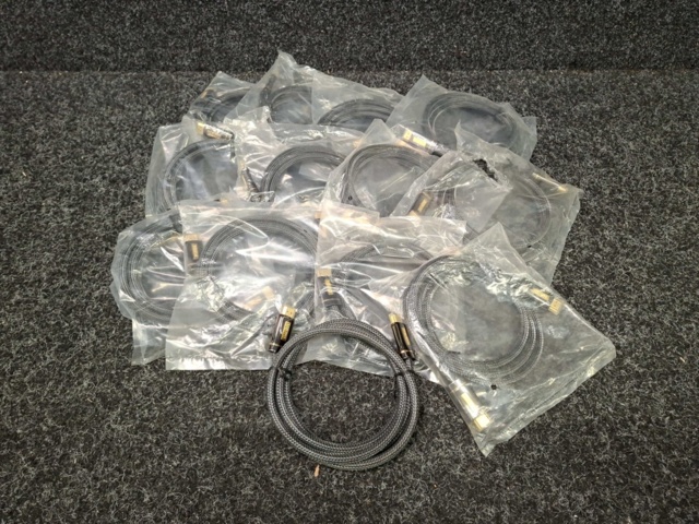 1579013-2 13 st HDMI-kablar Textil 1,5 m Svart