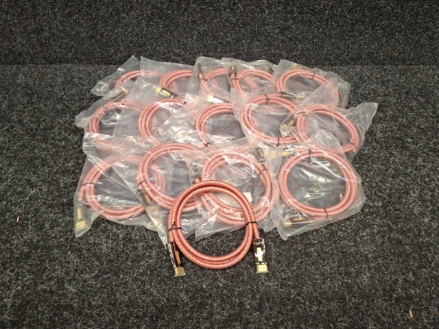 1579015-2 15 pcs HDMI cables Textile 1.5 m Red