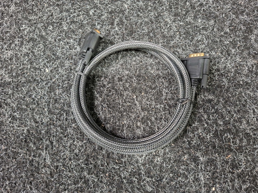 1579017-1 35 pcs VGA cables Textile 1.5 m Black