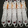 1579018-2 10 st Grenuttag Deltaco jordade med strömbrytare 6-Socket 1,5 m