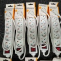 1579018-4 10 st Grenuttag Deltaco jordade med strömbrytare 6-Socket 1,5 m