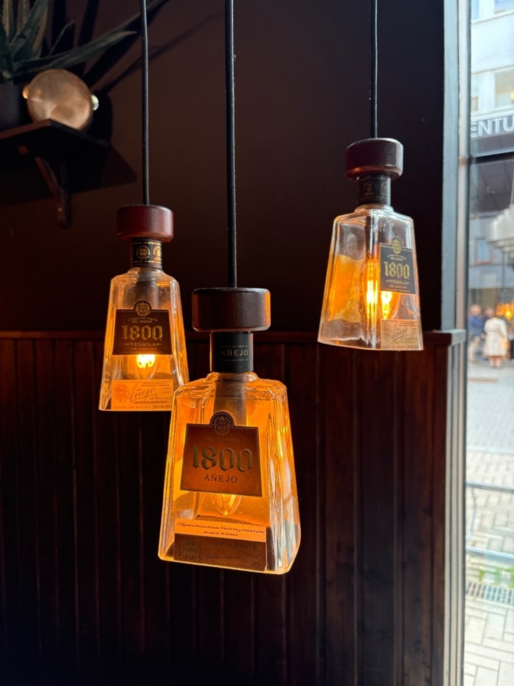 1536043-1 Hanging lamps made of bottles 6 pcs